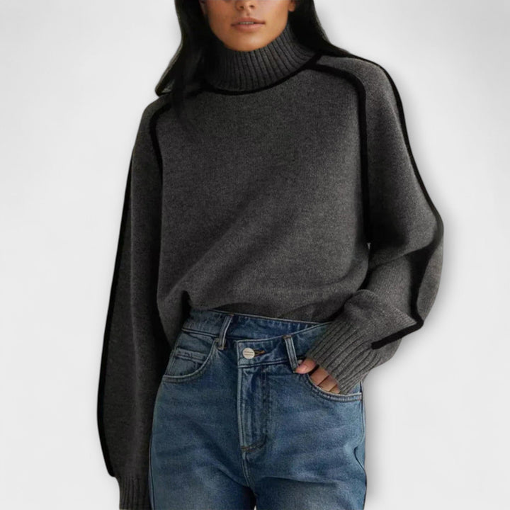 Julia - Pullover mit hohem Kragen