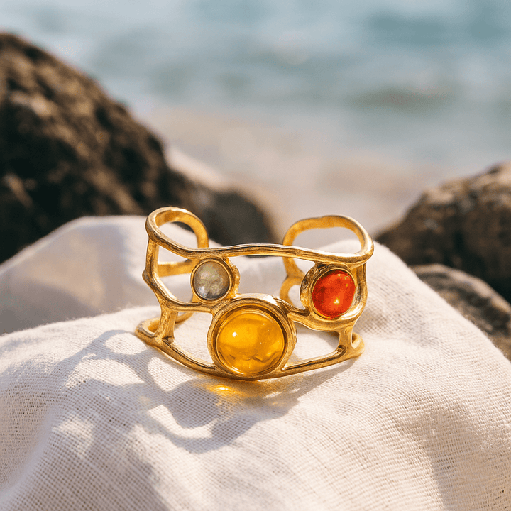 Goldene Sonnenringe