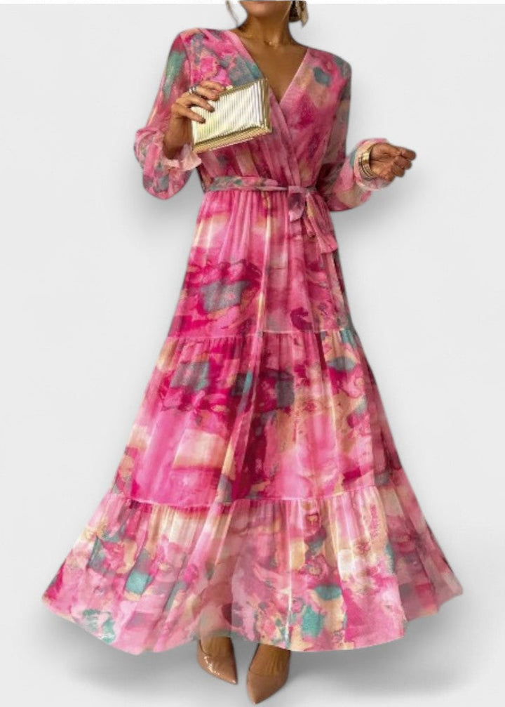 Luísa - Blumenkleid zum Wickeln