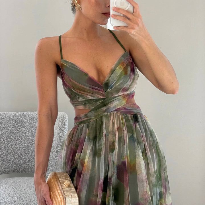 Margarida - Maxikleid mit Floralprint