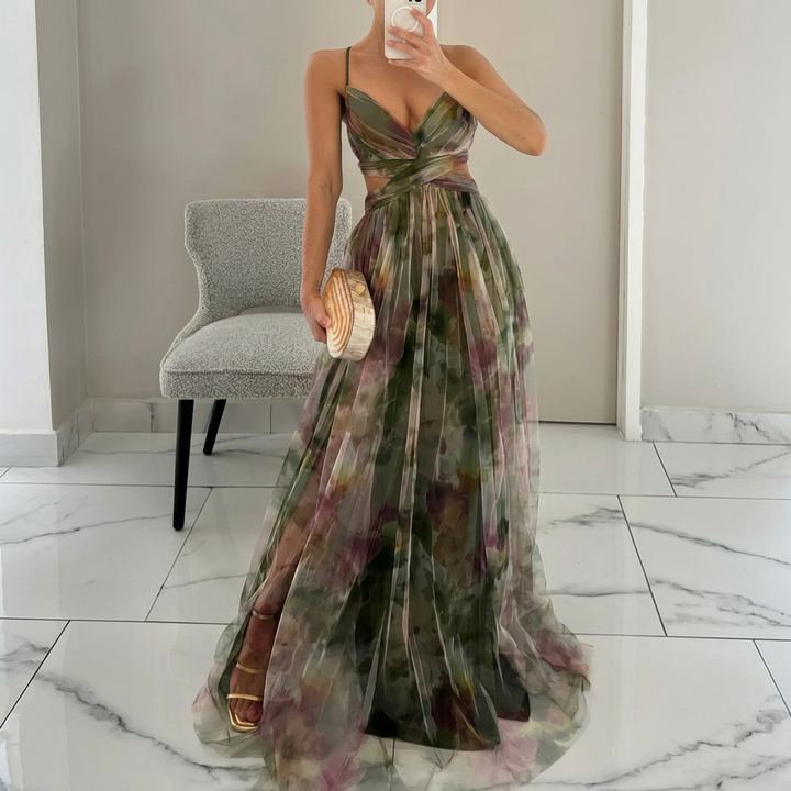 Margarida - Maxikleid mit Floralprint