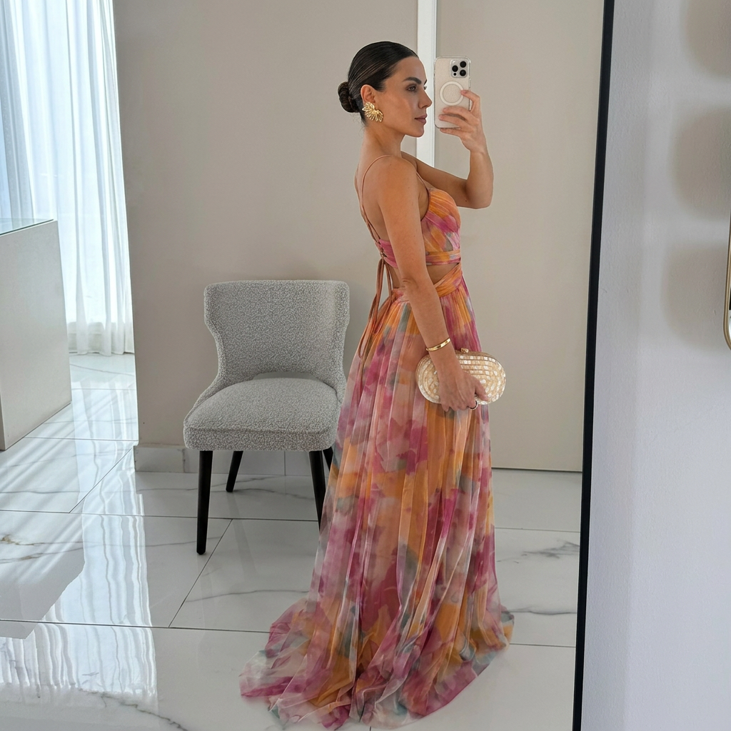 Margarida - Maxikleid mit Floralprint