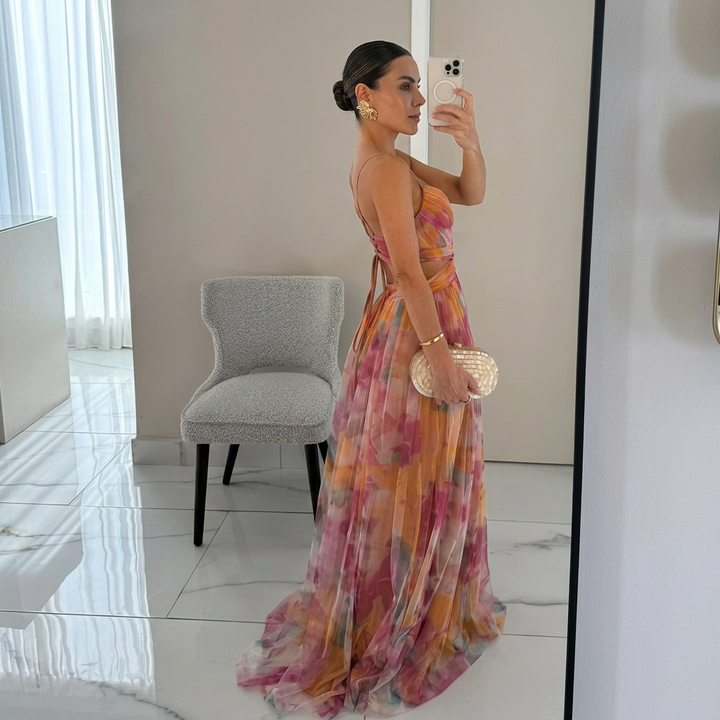 Margarida - Maxikleid mit Floralprint