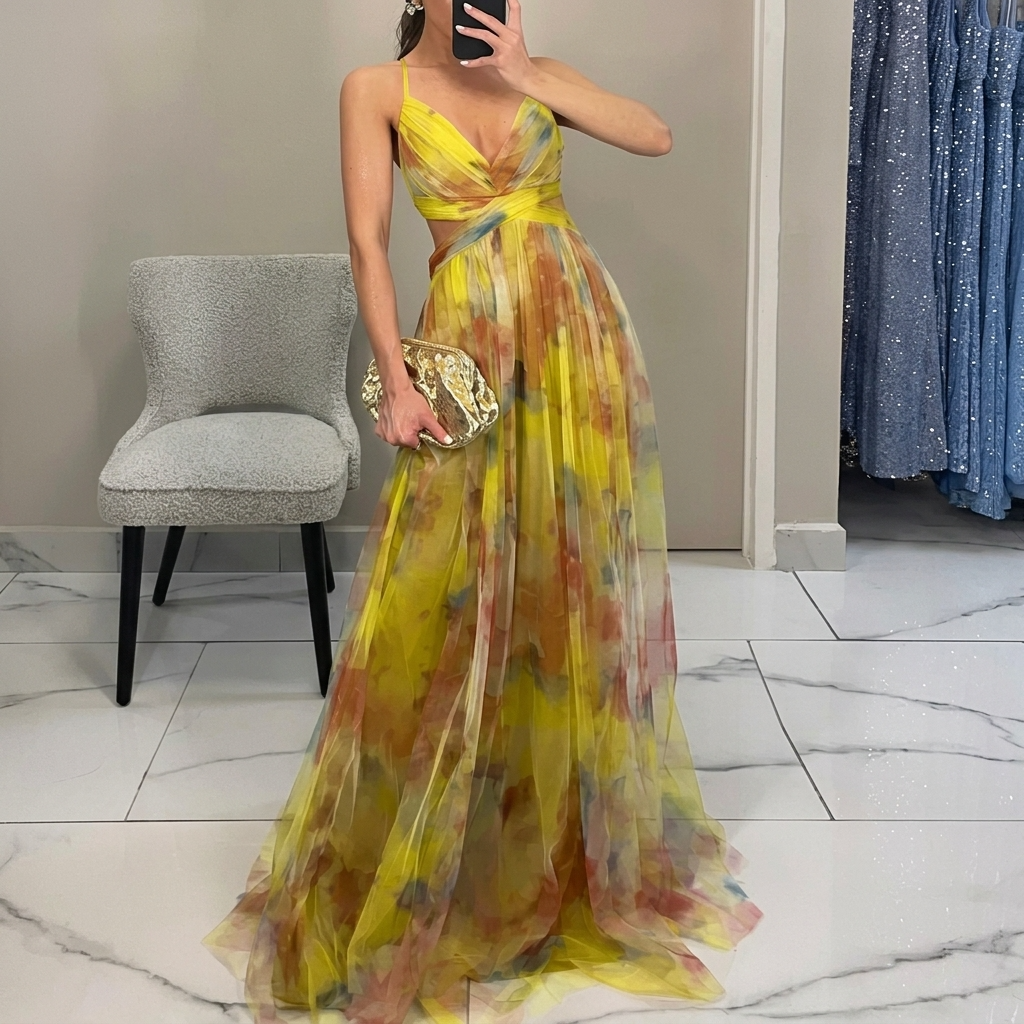Margarida - Maxikleid mit Floralprint