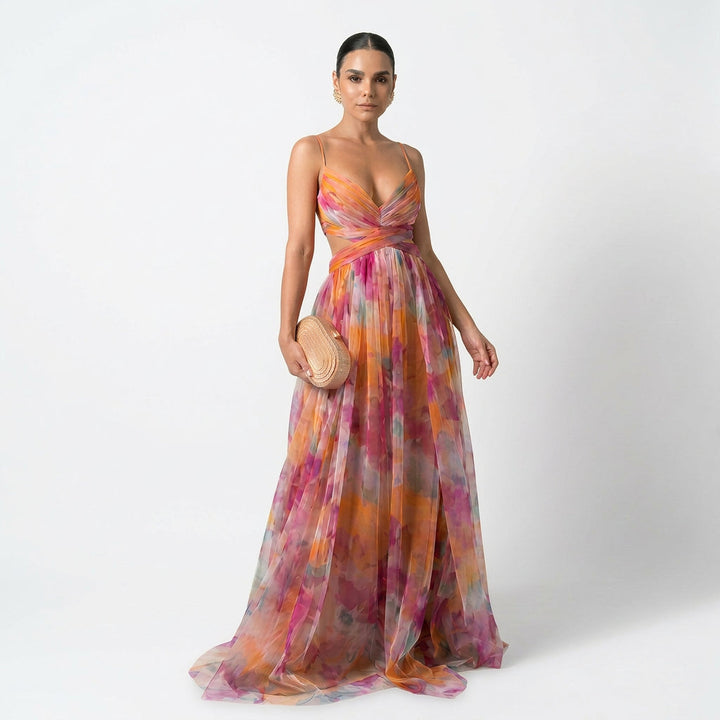 Margarida - Maxikleid mit Floralprint