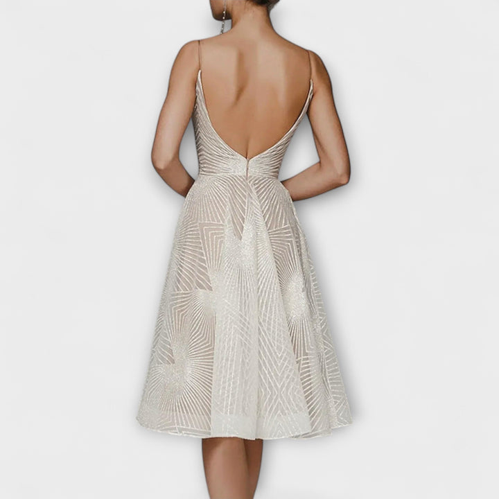 Elli - Damen Luxuskleid mit Stickereien