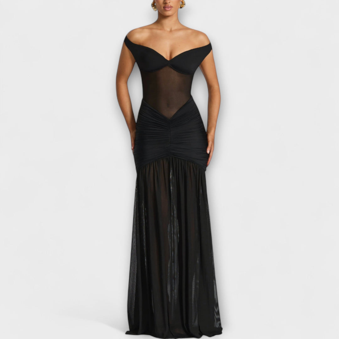 Therese – Schlitzkleid mit Wow Faktor