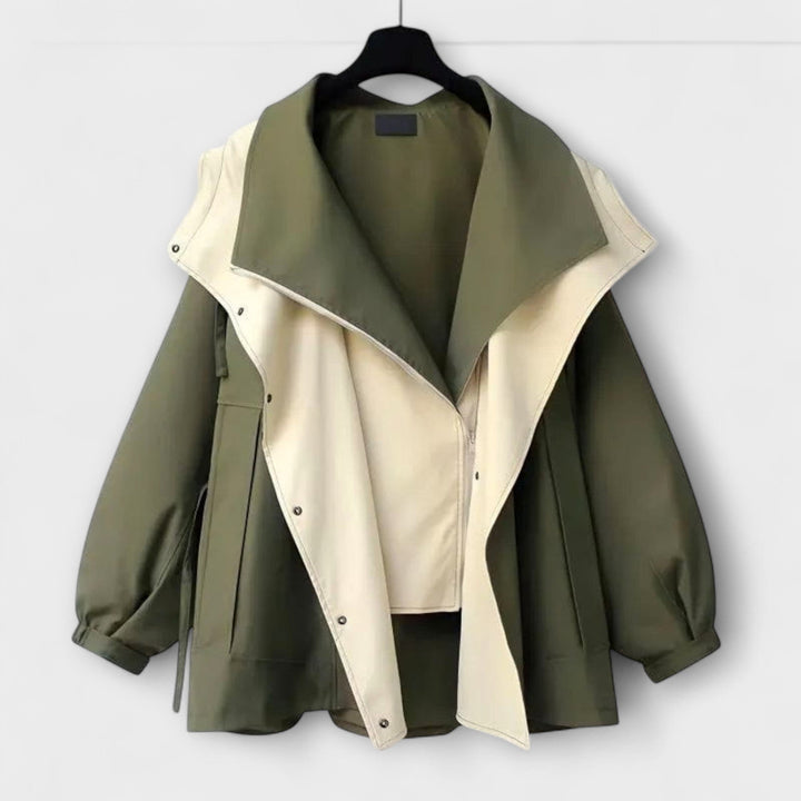 Mera - Bicolor Oversized Jacke