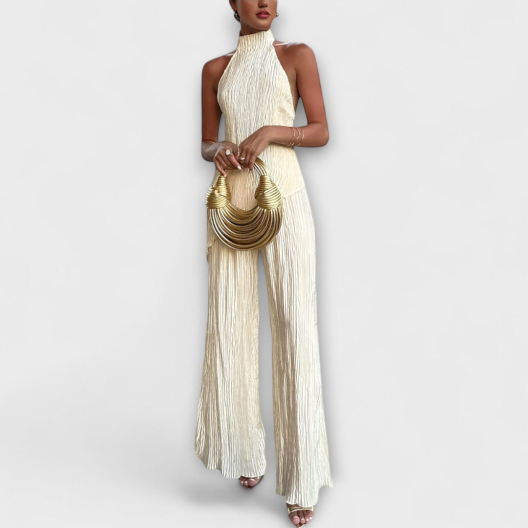 Pilarica - Elegantes plissiertes asymmetrisches Set