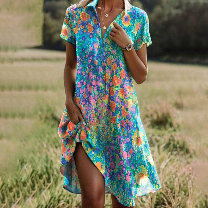 Eterna - Midi Kleid zeitlose Eleganz