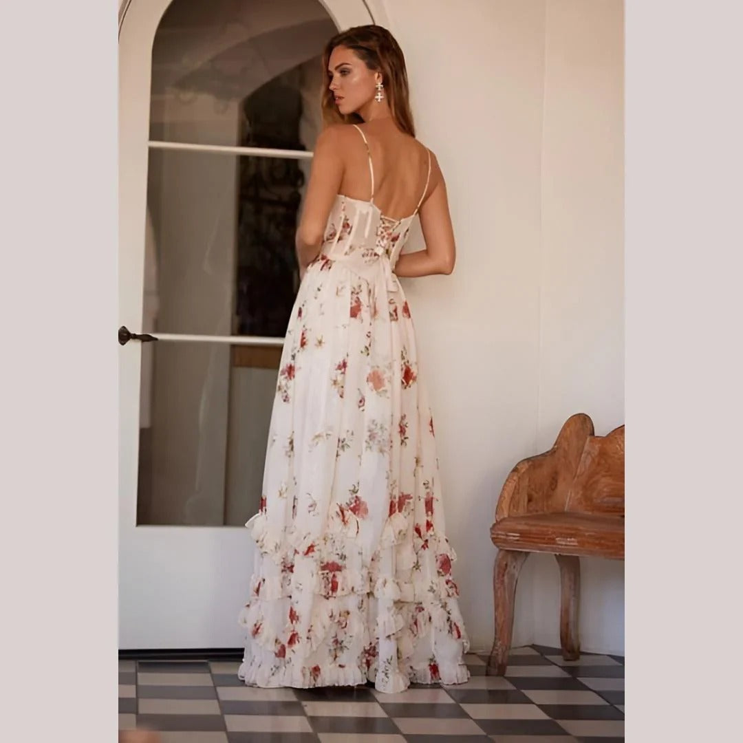 Sónia - Midi-Kleid mit floralem Muster